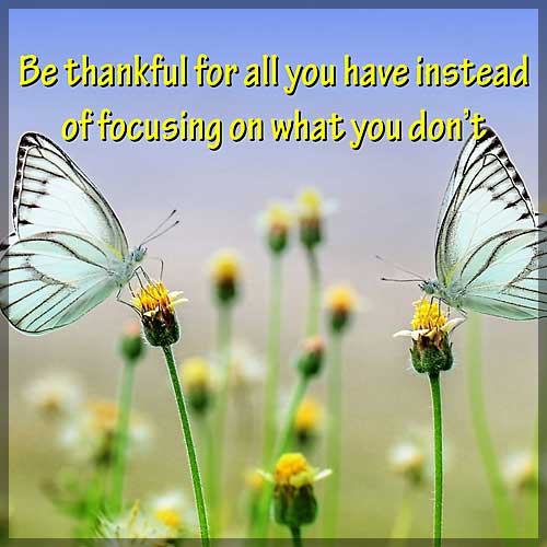 1 Be Thankful