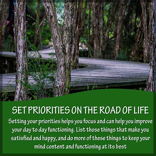 15 Set Priorities On The Road Of Life