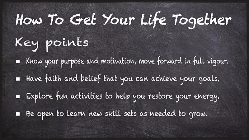 4 key points to get life back on track
